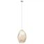 Quartz Mini LED Drop Pendant Light with Gold-Toned Canopy