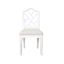 Fairfield Classic White Linen Upholstered Cross Back Side Chair