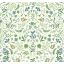 Wildwood Floral Blue/Green 27' Easy-Clean Removable Wallpaper