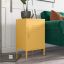 Novogratz Yellow Metal Locker End Table with Storage
