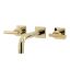 Manhattan Elegance Antique Brass 12.5" Wall Mount Bathroom Faucet