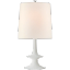 Edison Inspired Outdoor Table Lamp in Plaster White