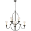 Flemish 36.5" Crystal Candle Chandelier in Aged Iron