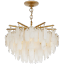 Cora 18-Light Antique-Burnished Brass and Crystal Tiered Chandelier