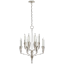 Aiden Polished Nickel 16-Light Crystal Candle Chandelier