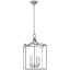 Darlana Polished Nickel 4-Light Indoor/Outdoor Fancy Lantern