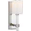 Suzanne Kasler Polished Nickel 11.5" Outdoor Bath Sconce with White Shade