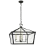 Darlana Bronze 25" Handcrafted Lantern-Style LED Pendant