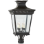 Elsinore Traditional Black Aluminum 4-Light Outdoor Post Lantern