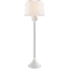 Alberto Edison-Style Adjustable 60" Outdoor Floor Lamp in Plaster White