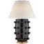 Linden Black Porcelain Outdoor Table Lamp with Orb Accents