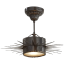 Soleil Bronze Drum Semi-Flush Ceiling Light with Galactic Accents