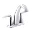 Alteo High Arc 4" Centerset Polished Chrome Double Handle Bathroom Faucet