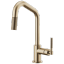 Modern Nickel Pull-Out Spray Kitchen Faucet in Stainless Steel