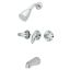 Pulse Jet Polished Chrome Wall Mounted Tub & Shower Faucet