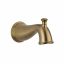 Elegant Modern Cassidy Wall-Mounted Tub Spout Trim with Diverter in Champagne Bronze