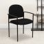 ErgoStack Black Fabric & Powder Coated Steel Reception Chair