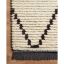 Alice Collection Cream/Charcoal Moroccan-Inspired Area Rug 18"x18"
