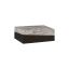 Transitional Geometry Solid Wood Coffee Table in Black/Gray