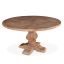 Candace 54" Reclaimed Mango Wood Round Dining Table in Antique Oak