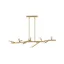 Twiggy Contemporary Light Brass 8-Light Chandelier