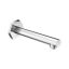 Locarno Chrome Wall Mount Tub Spout with Art Deco Elegance