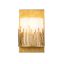 Elegant Gold Leaf Dimmable Wall Sconce with Sanded Glass
