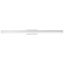 Brushed Aluminum Dimmable LED Bath Bar with Clear Glass