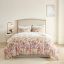 Mariana King/Cal King Cotton Watercolor Floral Duvet Cover Set