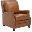 Buddy Contemporary Leather Recliner in Coffee Brown with Birch Wood Legs