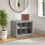 Cape Cod Gray Engineered Wood Entryway Shoe Storage Bench