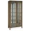 Cliffside Brown Lighted China Cabinet with Glass Doors