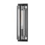 Hawkins Black Brass Dimmable 1-Light Wall Sconce with Clear Glass Tube Shade