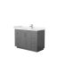 Miranda 48" Dark Gray Freestanding Bathroom Vanity with Marble Top