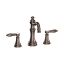 Elegant 7.5" Polished Nickel Widespread Bathroom Faucet in Oil Rubbed Bronze