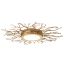 Hand-Polished Brass Twig 4-Light LED Drum Ceiling Fixture
