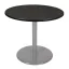 Gray Round Wood Dining Height Table