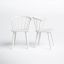 Transitional White Solid Wood Spindle Side Chair, Set of 2