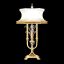 Beveled Arcs Gold Leaf 37" Candlestick Table Lamp with Crystal Accents