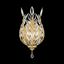 Laurel Crystal Leaf 17" Gold Leaf Wall Sconce