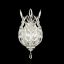 Elegant Crystal Laurel 17" Silver Leaf Wall Sconce