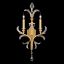 Gold Leaf Crystal 2-Light Indoor Wall Sconce