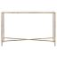 Evelynn 54'' Brass and Glass Elegant Console Table