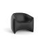 Blow Modern Indoor/Outdoor Patio Chair with Cushions - Black