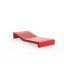 Coastal Red Polyethylene Indoor/Outdoor Chaise Lounge