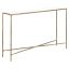Evelynn Aristocratic Airy Glamour 48'' Brass & White Marble Console Table