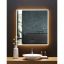 Immersion 40"x36" Frameless LED Bathroom Vanity Mirror with Bluetooth and Defogger