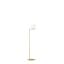 Elegant Brass IC Task Floor Lamp with Opal Glass Diffuser