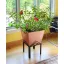 Copper Plated Geometric Metal Planter with Stand