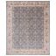 Helena Ivory & Blue Hand-Knotted Synthetic Area Rug